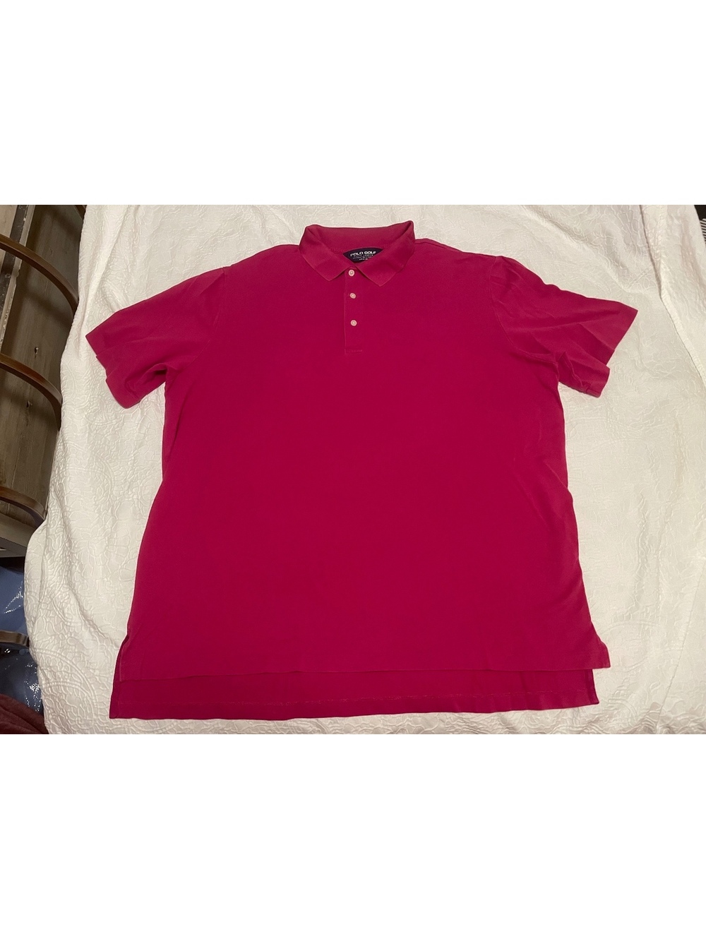 Polo Golf Ralph Lauren Men's Pink Polo Shirt Size Large